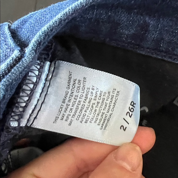 Lucky Brand High Rise Boot Bridgette Indigo Denim Dark Wash Jeans - Picture 7 of 11